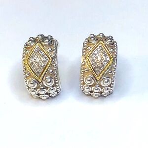 Stunning 14k 925 Diamond Post Earrings